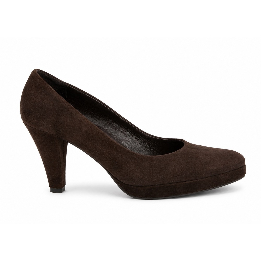 Michael Kors Collection Size 7 Pumps Heels Brown Suede Platform Designer Italy
